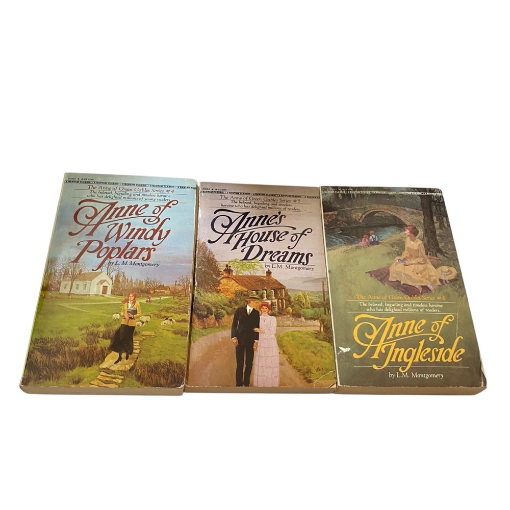 Anne of Green Gables 3 Book Set Paperback Windy Poplars House Dreams Ingleside